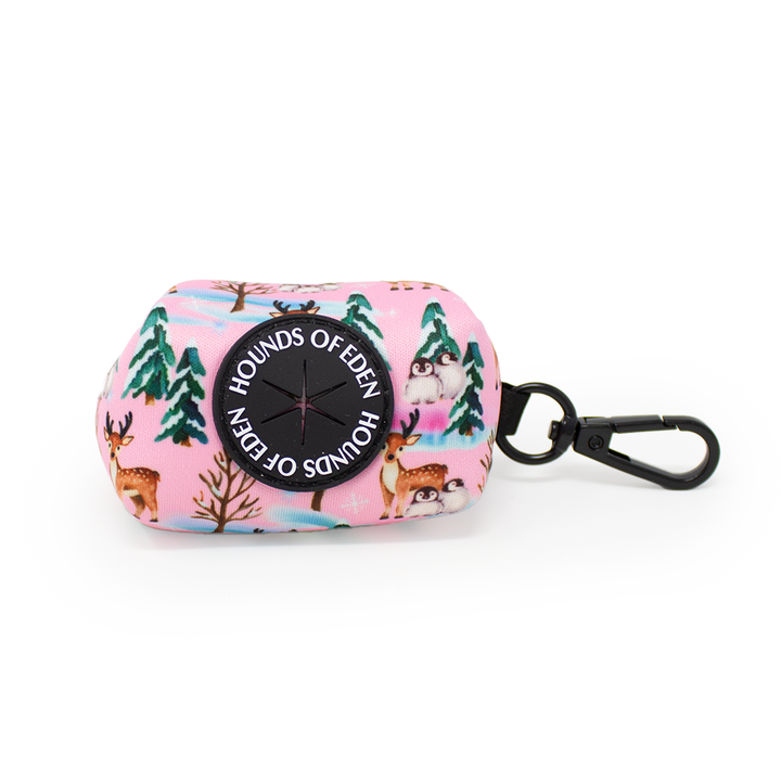 Aurora Nights - Pink Penguin Design Dog Collar