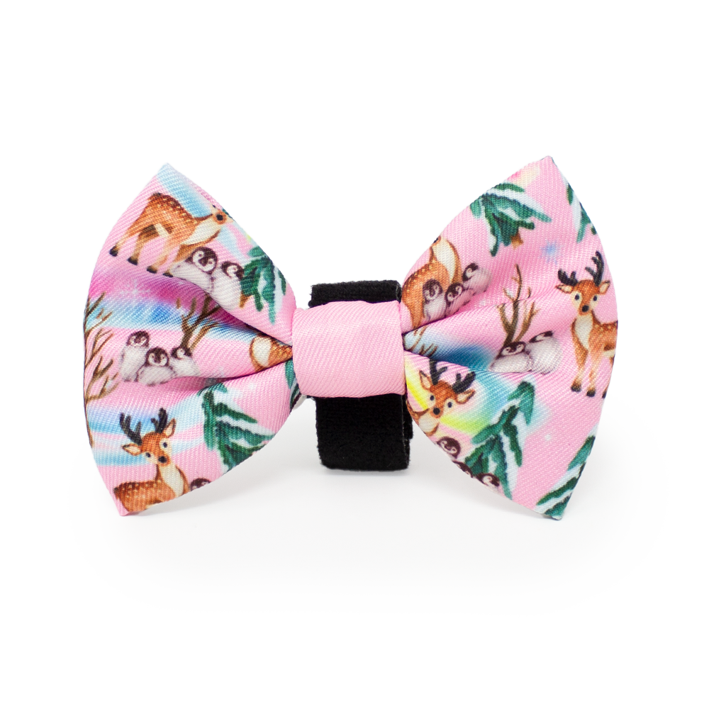 Aurora Nights - Pink Penguin Design Dog Collar