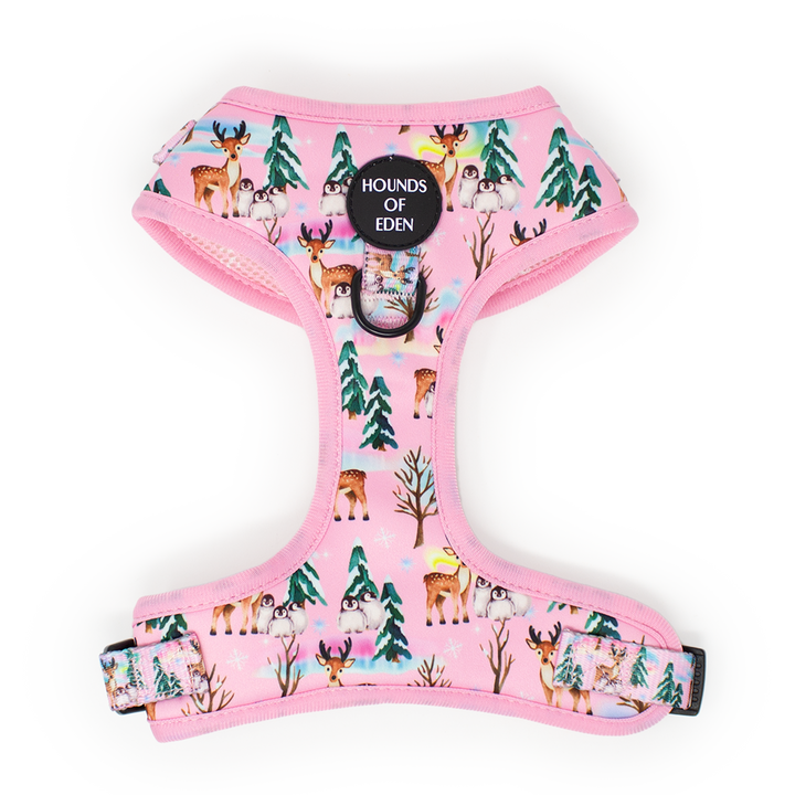 Aurora Nights - Collar para perro con diseño de pingüino rosa